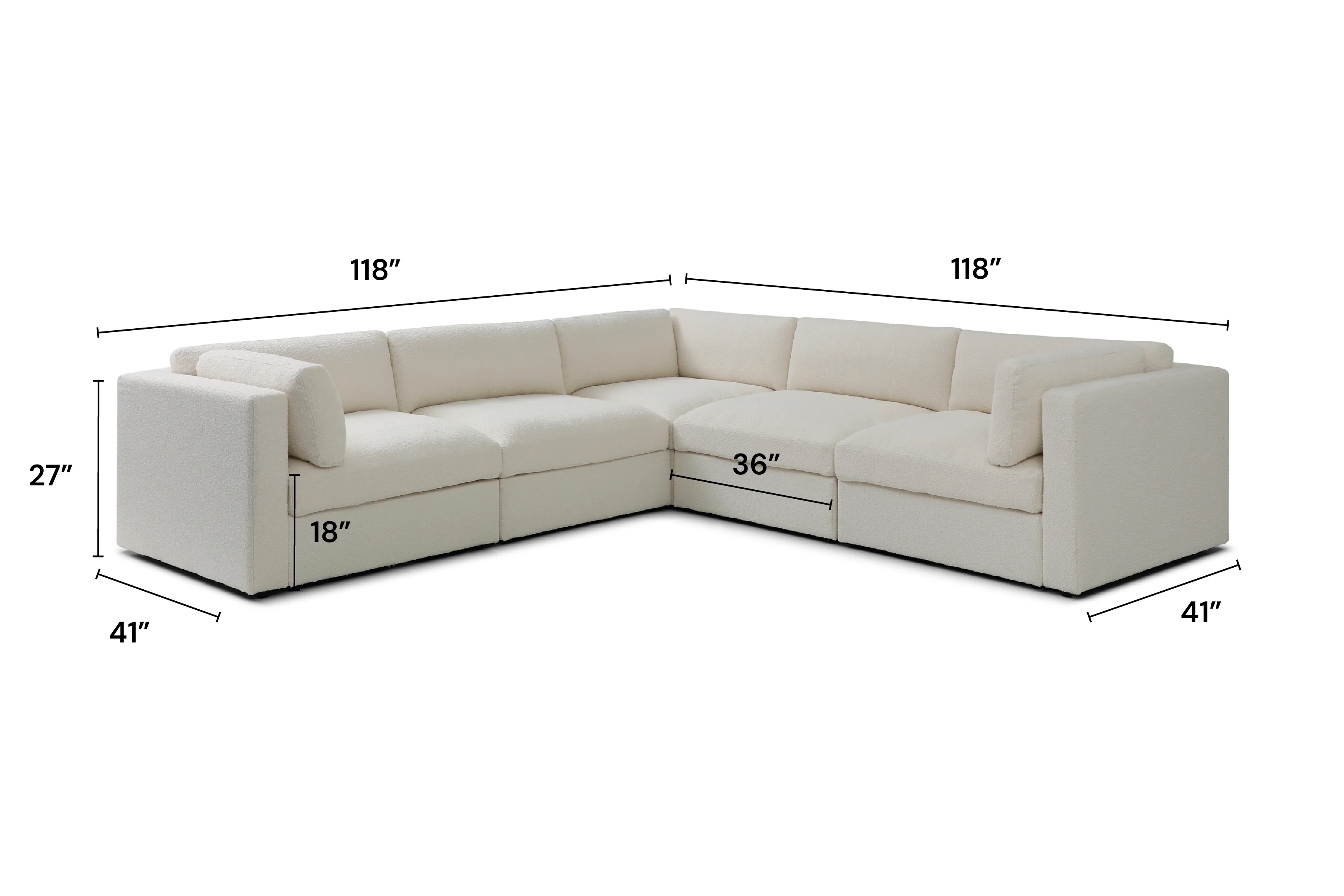 Bella Pillow Corner Sectional - Image 24