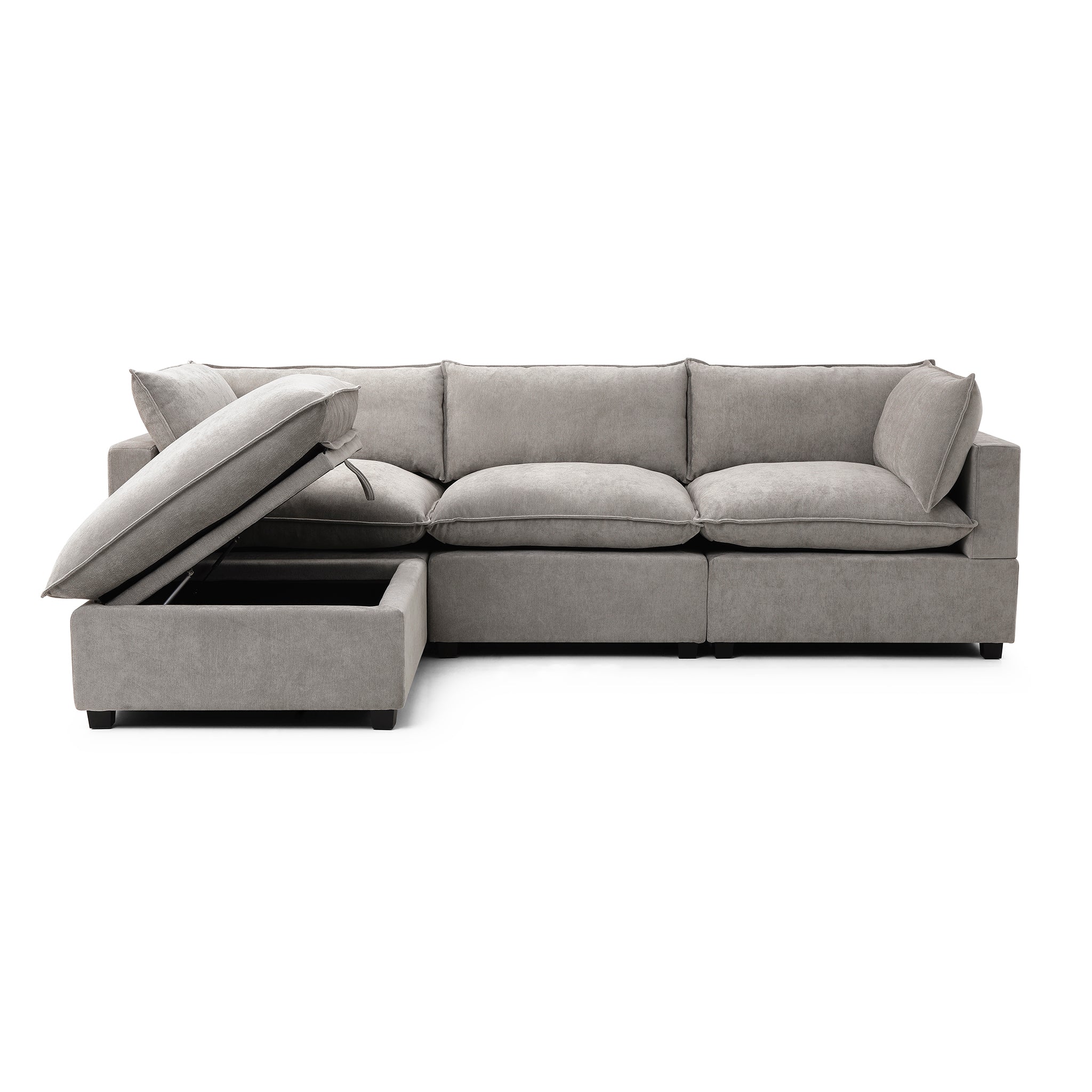 Luna Sofa 122" + Storage Ottoman - Image 70